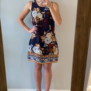 Navy Flower Artisan NY Dress size 2